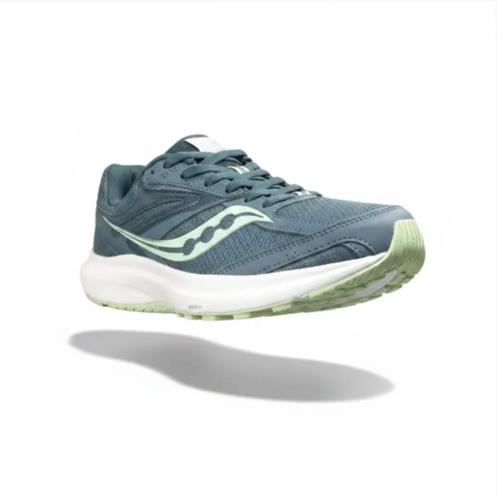 SAUCONY Cohesion 17 Running Shoe Sneakers W 9.5 Blue Jade Mesh Everyday Athletic